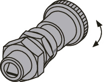 PEYS分度柱塞 - 带倒角销 - 带锁定机构