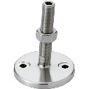 调平调节器(外螺纹) - 地脚螺栓固定型 - 带内六角孔 - 带橡胶膜片