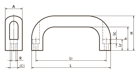 UAC铝合金柜拉手