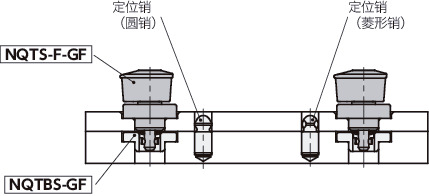 NQTS-F-GF快速夹紧紧固件 - 旋钮操作 - 自由滑动