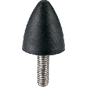 橡胶缓冲器 - 带螺丝 - 圆锥形(外螺纹)