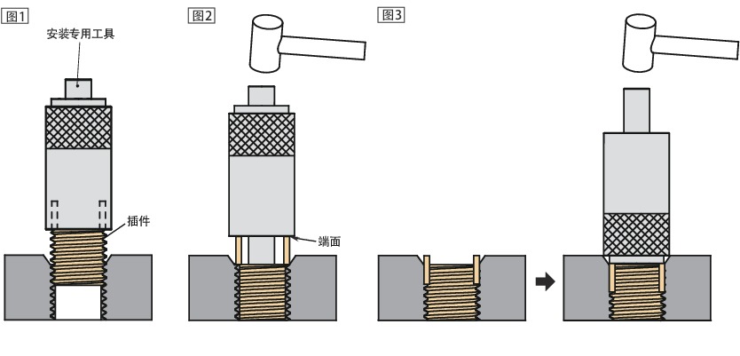 SHINS/SKK附带键的内螺纹加强插件