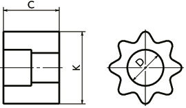 MSF-SLVMSF用弹性间隔体寸法図