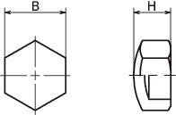 SRRIP内六角孔护罩寸法図