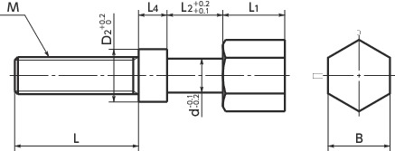 SAT调节螺栓寸法図