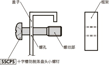 SSCPS十字槽防脱落盘头小螺钉
