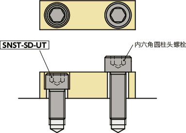 SNST-SD-UT纯钛内六角小头螺栓