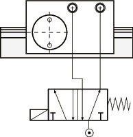UBPS_C导轨库浪霸 - 气压型 - 常闭型 - 带制动机构