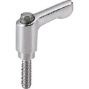 微型夹紧手柄（外螺纹） - 全不锈钢制