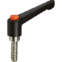 夹紧手柄（外螺纹）-带操作按钮
