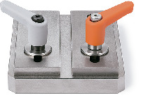 LECMS-LW微型塑料夹紧手柄 - 平垫圈装入型