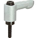 微型夹紧手柄（外螺纹） - 扁平型