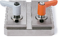 LHCMS-LW微型夹紧手柄 - 平垫圈装入型 - 扁平型