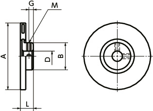 MDR减振盘寸法図