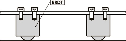 BRDT朝下型球形滚子（螺孔型）