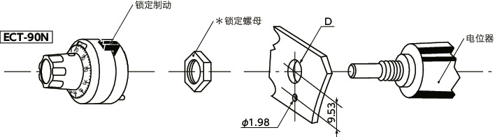 ECT-90N计数拨盘 - 模拟显示型