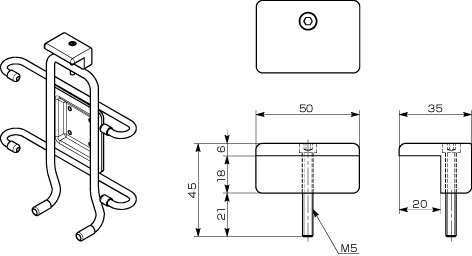 DTC平板电脑用夹紧零件寸法図
