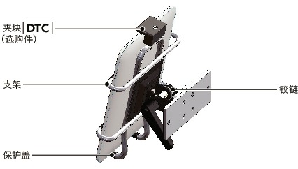 DTSN-AA平板电脑固定零件 - 单轴型- 六角螺母保持