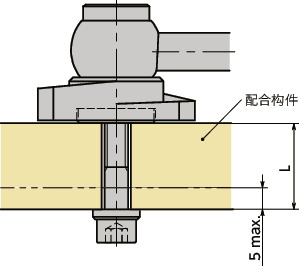 LZYS-GVB-A闩锁手柄 - 横向手柄型 - 上方紧固 - 背面安装 - 不锈钢制