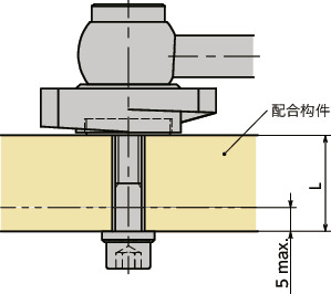 LZYS-GVB-B闩锁手柄 - 横向手柄型 - 下方紧固 - 背面安装 - 不锈钢制