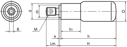 GDP旋转握柄寸法図