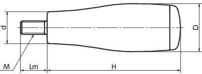 GTMS固定握柄寸法図