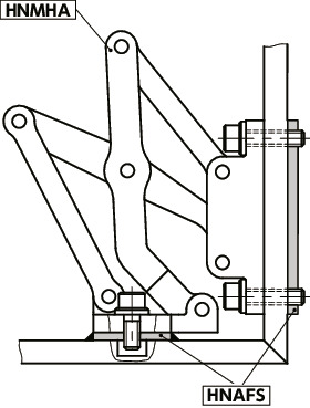 HNAFS铰链用辅助垫片 - 内螺纹型