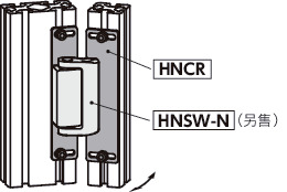 HNCR铰链用辅助垫片 - 通孔型