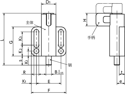 PBVX带法兰分度柱塞寸法図