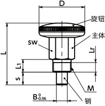 PIX分度柱塞 - 紧凑型寸法図