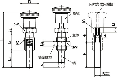 PLAXS分度柱塞寸法図