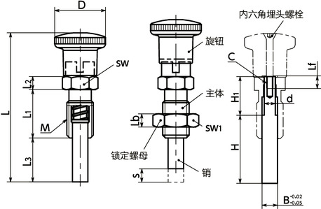 PLAY分度柱塞寸法図