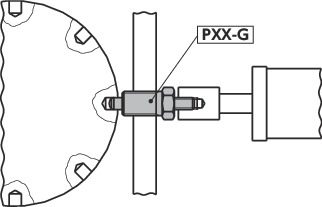 PXXS-G分度柱塞 - 无旋钮型