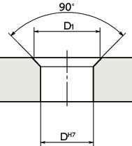 PIC-B分度柱塞用衬套 - 锥孔型 - 带法兰