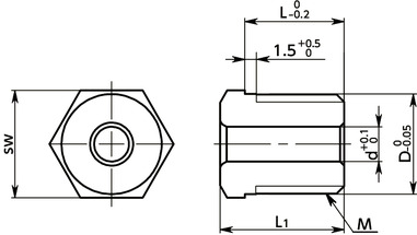 PIXB分度柱塞用衬套寸法図
