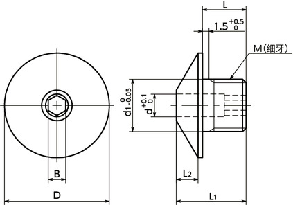 PIXCB分度柱塞用衬套寸法図