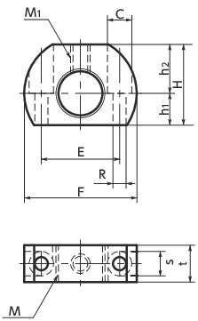 PXV-Z分度柱塞用安装夹具寸法図