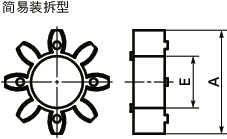 MJ-ERD-SLVMJ用弹性间隔体寸法図