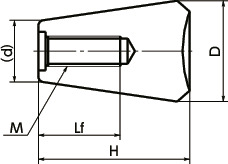 GPC锥形握柄寸法図