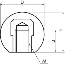 KGB橡胶球寸法図