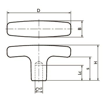 KTAR-BKT形旋钮T形旋钮