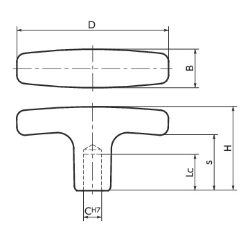 KTART形旋钮寸法図