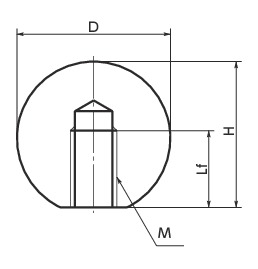 PB塑料球寸法図