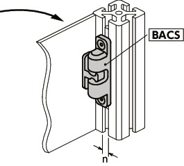 BACS球形门扣 - 不锈钢制