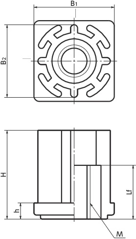 FJS方接头寸法図