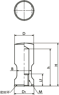 FKCS-HD-H套筒 - 卫生型设计寸法図