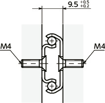 TSA滑轨 - 两段抽拉 - 紧凑型