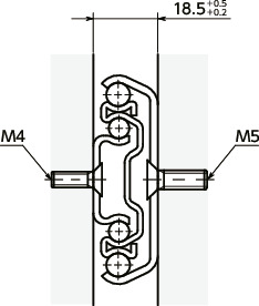 TSEB滑轨 - 三段抽拉 - 带自关闭机构