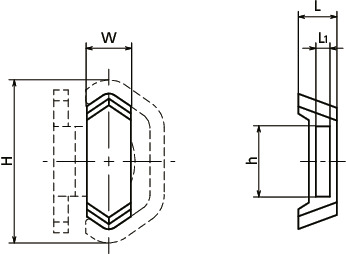 TSPD凸轮滚子刮擦器寸法図