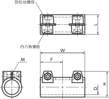 GN242管接头 - 管寸法図